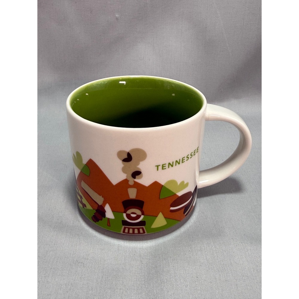 Starbucks YAH Tennessee You Are Here Series 14oz Coffee Mug 2014 Smoky Mountains